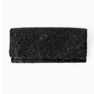 Tuckernuck Black Beaded Clutch